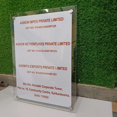 Acrylic Sandwich Board