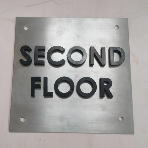 3D Aluminium Name Plate
