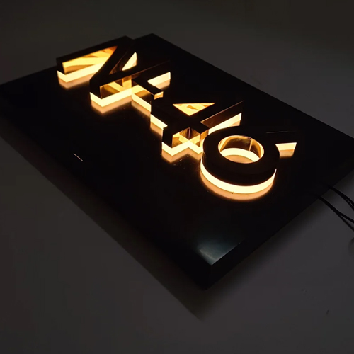 3d Acrylic Golden Ss Letter