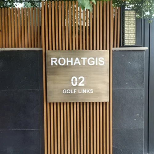 Stainless Steel House Name Plate